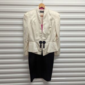 Old Money Tailored Fashionista Vintage Ono Size 12‎ Mini Dress and Peplum Blazer